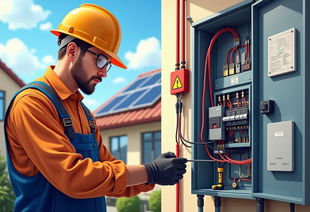 brancher un panneau solaire sur un tableau électrique